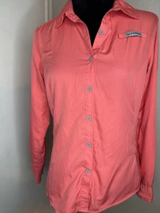 Field & Stream Women's Outdoor Vented Coral Long Sleeve Shirt - Size M - Picture 1 of 6