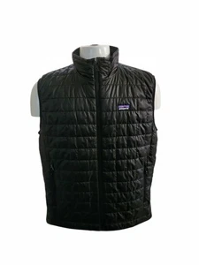 Patagonia Men's Black Nano Puff Puffer Vest Jacket with Primaloft Fill Medium - Picture 1 of 12