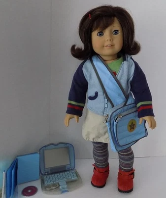 FIRST GOTY Pleasant Company Lindsey American Girl of Year Doll 18" w Meet Outfit - Image 1 of 4