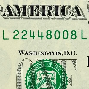 0s 2s 4s 8s Sin Circular Cuatro Pares L L Sujetalibros Dólar Elegante Número de Serie - Imagen 1 de 6