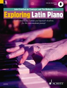 Exploring Latin Piano Solo Sheet Music Cuban & Spanish Play-Along Book & Audio - Picture 1 of 1