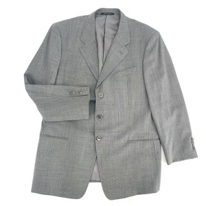 Italy ARMANI Collezioni Herren Anzug Sakko Sport Mantel Gr. 44 R 100% Wolle - Bild 1 von 15