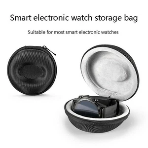 Zipper Shockproof Smart Watch Storage Case Protective Box Travel Organizer - Photo 1 sur 10