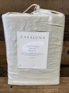 Casaluna Queen 400 Thread Count Rayon from Bamboo Blissful Sheet Set Olive Green - Picture 1 of 9