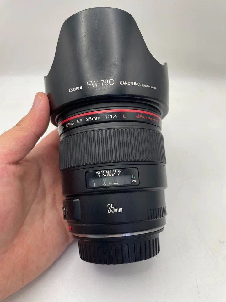 Lente Canon EF 35 mm f/1,4 L USM Prime para cámara con montaje EF - Usada 95 % nueva Foto 1 de 4