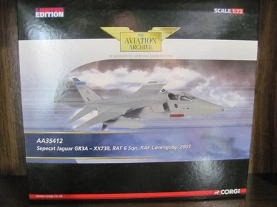 Raro avión Corgi AA35412 Limited Sepecat Jaguar GR3a XX738 1:72 Raf Coningsby Foto 1 de 4