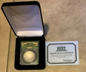 2014 -P MS69 $1 Baseball Hall of Fame Silver Coin ANACS First Day of Issue w/box - Picture 1 of 3