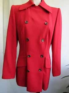 Joop Damen Kurzmantel, Blazer, Rot, Wolle, Top, Gr. 40 - Bild 1 von 11
