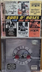 GUNS N ROSES CD BUNDLE - GREATEST HITS & LIVE ERA 87 - 93 PLUS FREE POSTAGE - Picture 1 of 2