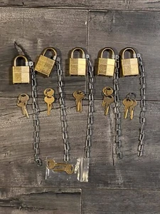 PACLOCK Military Spec Padlock Set, Hybrid Brass Body 5Pin High Security cylinder - Picture 1 of 6