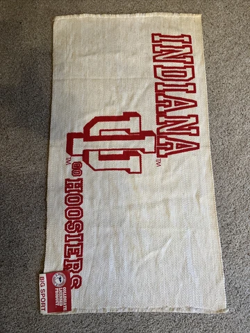 Big Sports INDIANA HOOSIERS IU Banner, Rug, Mat - New with tag 24”X45” - VINTAGE Cover