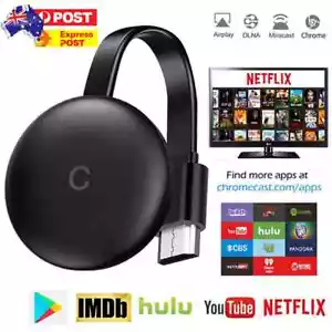 For Chromecast Google Wireless 4K HDMI 2.4GHz 5GHz Display Media Streaming Video - Picture 1 of 12
