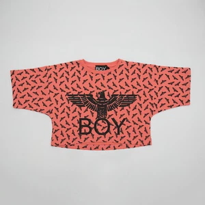BLACK LOGO SHORT SWEATSHIRT (SIZE:XXL) "BOY LONDON" GFBL181110J (-50%) - Picture 1 of 7