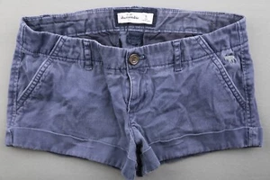Girl's Abercrombie and Fitch Chino Shorts Blue Size 16 (29x2) - Picture 1 of 5