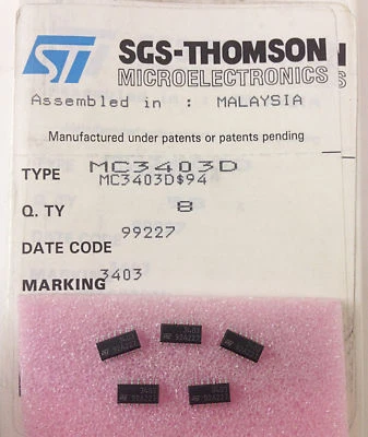 10 pieces MC3403D QUAD OP-AMPLIFIER equivalent LM3403 SMD14 ~  - Image 1 of 4