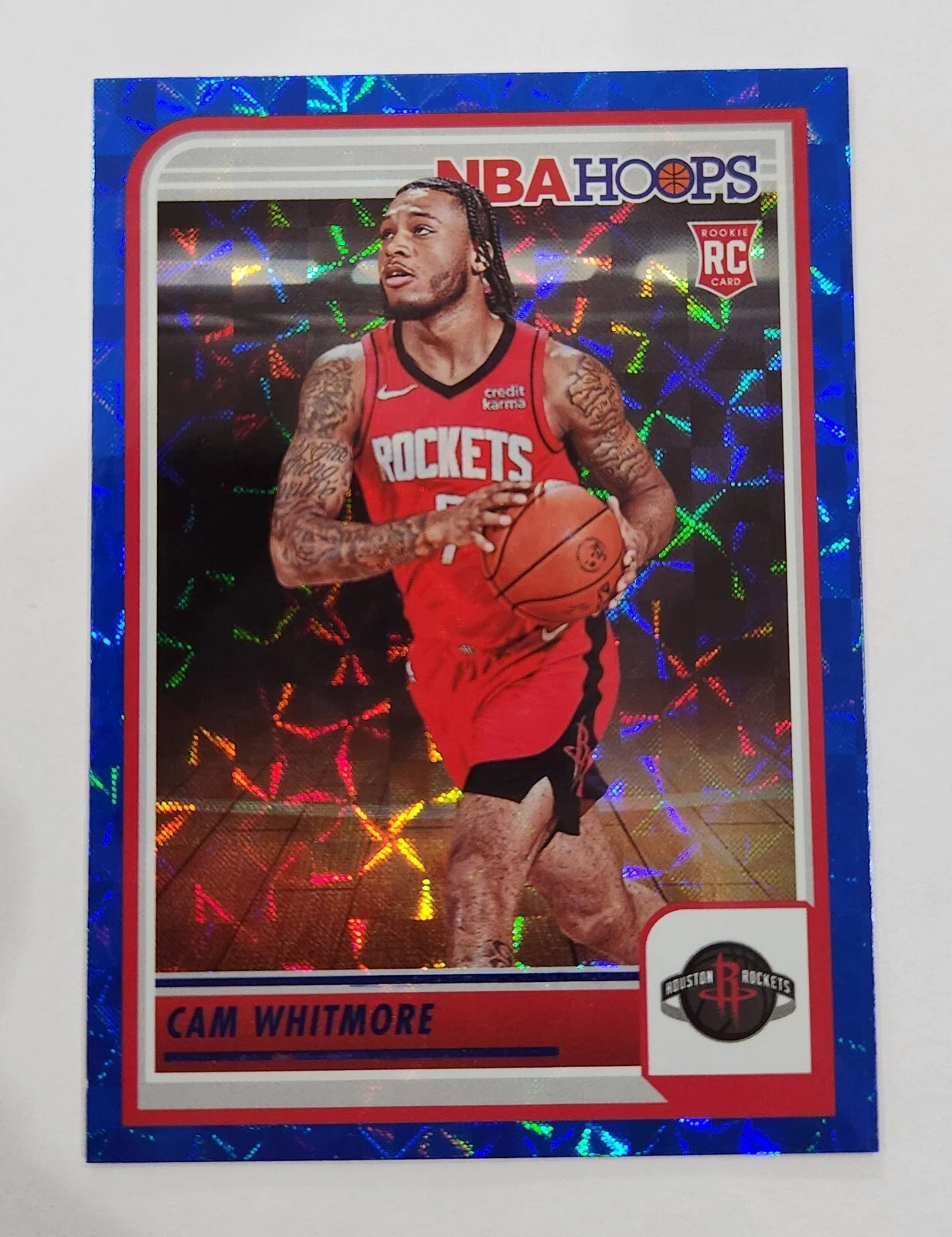 2023-24 Hoops Cam Whitmore #265 Hyper Blue Asia Tmall Rockets RC Rookie