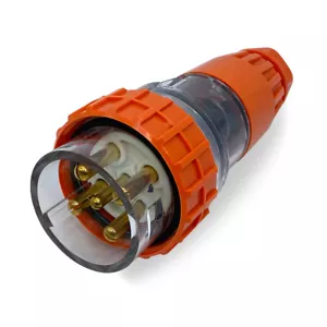 32 Amp 5 Pin Straight Plug 32A IP66 NH - Picture 1 of 3