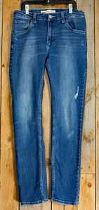 Girl’s Levi's 510 Denim Blue Jeans size 16 Regular Skinny 29x29 - Distressed - Picture 1 of 7