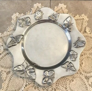 Vintage~1998 MARIPOSA BRILLANTE "FARFALLE" 14" PIATTO DA PORTATA - Foto 1 di 4