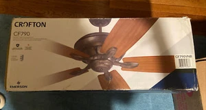 Emerson Crofton Ceiling Fan Indoor/Outdoor Venetian Brown CF790 NEW - Picture 1 of 1