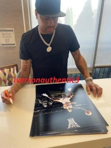 ALLEN IVERSON AUTOGRAPHED PHILADELPHIA 76ERS 16X20 PHOTO "MUST SEE" - Picture 1 of 4