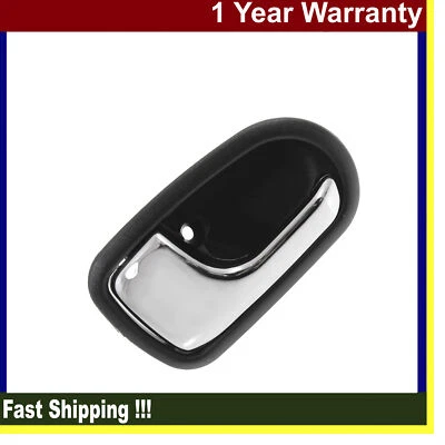 For 1993-1997 Mazda 626 95-03 Protege Chrome & Black Left Inside Door Handle - Image 1 of 4