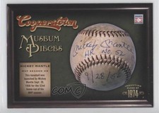 2012 Panini Cooperstown Museum Pieces Mickey Mantle #17 HOF