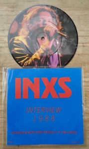 INXS - INTERVIEW 1988 RARE LTD ED 7" PIC DISC - Picture 1 of 2