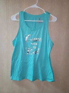 Victoria's Secret "COME BACK TO BED" Blue Lightweight Pajama Top Size Medium - Picture 1 of 5