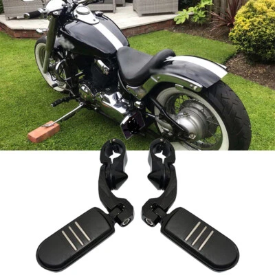 1-1/4" Motorcycle Highway Foot Pegs + Clamps For Yamaha Royal Star Road Star XVS - Image 1 of 4