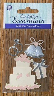 Campanas de boda Sandylion Essentials🔔Pastel🎂Anillos Regalos Regalo🎁Pegatina Libro de recortes Foto 1 de 4