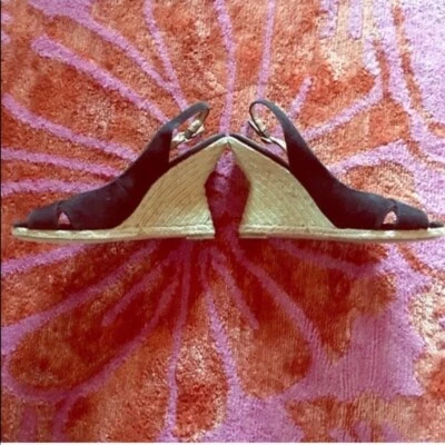 Alpargatas curvilíneas SAM EDELMAN peep toe sling back - Imagem 1 de 4