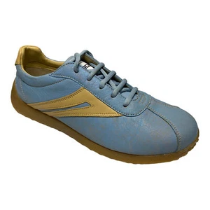 MENS NOSE PENAG2136MJ18 ORIGINAL BLUE LEATHER CASUAL SNEAKERS SHOES AI - Picture 1 of 5