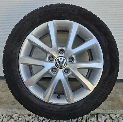 1 orig. VW Golf 5 6 Touran Alufelge 6,5x16 ET50 Sedona 1K0601025BS SR 205/55 6mm - Bild 1 von 4