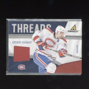 2011-12 Pinnacle Threads Andrei Markov #33 Canadiens Game Worn - Bild 1 von 2
