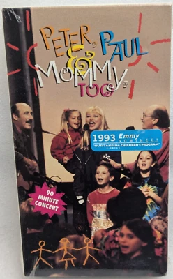 Peter, Paul and Mary - Peter, Paul and Mommy Too Folk Music (VHS, 1993) NEW - Image 1 of 4