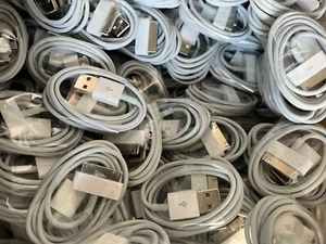 10x Original CAJA ABIERTA 1m 30 Pin USB Carga Sincronización Cable para iPhone 3G 4s iPod iPad - Imagen 1 de 9