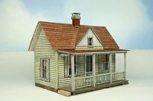 Model Railroad and Trains HO scale custom built craftsman wood model house - Picture 1 of 9
