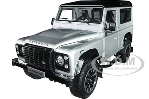 LAND ROVER DEFENDER 90 WORKS V8 "70TH ED" SILVER 1/18 CAR BY LCD MODELS LCD18007 - Picture 1 of 6