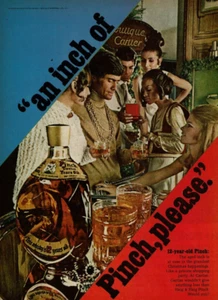 Anuncio impreso de colección 1968 en Cartier Haig & Haig Pinch whisky 12 años una pulgada de - Imagen 1 de 2