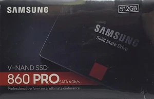 Samsung V-NAND SSD 860 PRO SATA 6Gb/s 512GB Solid State Drive - Picture 1 of 3