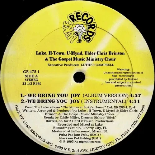 We Bring You Joy / Holidays Various Vinyl Single 12inch NEAR MINT Luke Recor - Bild 1 von 1