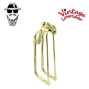 Vintage Lowrider 20" Bent Leg Steel Classic Springer Gold Fork 1" Threaded. - Picture 1 of 1