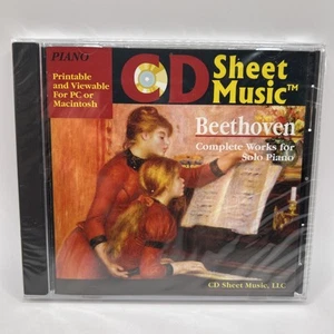 "NEW"/"SEALED" CD Sheet Music Beethoven Complete Works for Solo Piano #534a - Picture 1 of 2