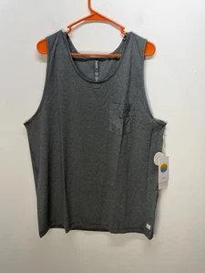 Vuori Herren Tradewind Performance Tank Top Grau Aktiv Gym Laufen Yoga Gr. XL Neu mit Etikett - Bild 1 von 9