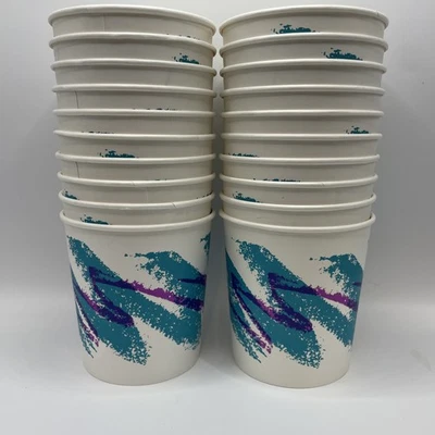Lote de 20 tazas de papel enceradas vintage Jazz Sweetheart Solo 16 oz sin usar raras retro Foto 1 de 4