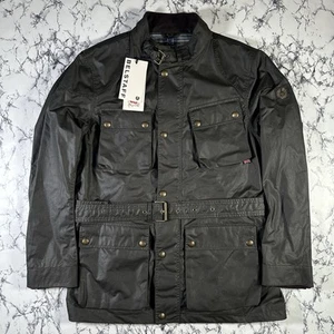 BELSTAFF Mens Faded Olive Trialmaster Jacket SIZE UK46 IT56 3XL BNWT Authentic - Picture 1 of 21