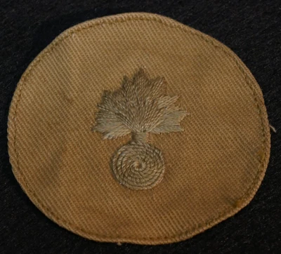WWI US Army Ordnance Dept Private First Class PFC Sleeve Patch, Summer Cotton - Image 1 of 3