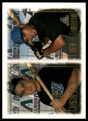 1997 Topps #468 Jason Conti / Jhensy Sandoval RC Arizona Diamondbacks Baseball - Image 1 of 2