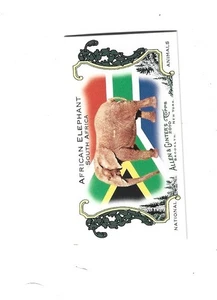 2010 Topps Allen and Ginter Mini National Animals #NA13 African Elephant/South A - Bild 1 von 1